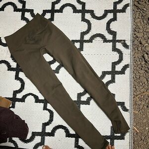 Aloyoga deep brown stretch leggings